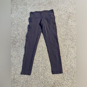 Athleta Brown sportswear leggings with pockets XS petite 
Inseam 25”